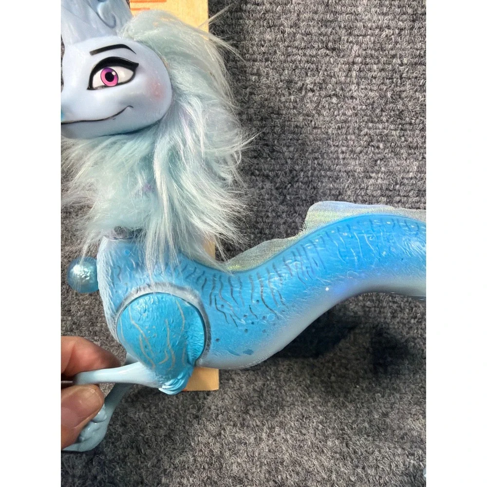 Disney Raya Sisu Dragon Light Sound, Elsa, Asha Wish Doll Figure Lot 4pc